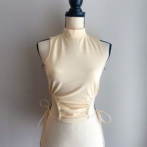 Zara side scrunch top